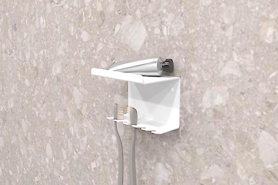 Тримач для зубних щіток В-25, білий