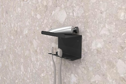 Тримач для зубних щіток В-25, чорний