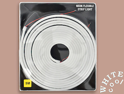 Светодиодный гибкий неон (изолированный) SMD2835-120L, 11W/м, 11.5мм, холодный белый (6500K)