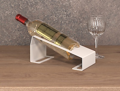 Подставка под бутылку К-8, белая