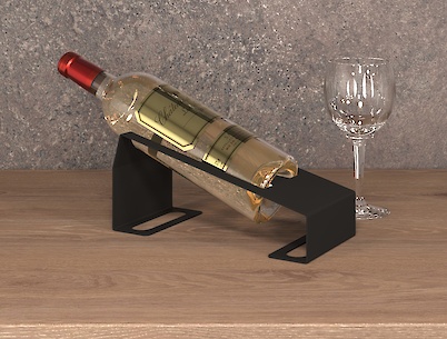 Подставка под бутылку К-8, черная
