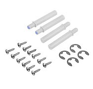 Выдвижной угловой поворотный механизм GTV CORNER MovixPro с доводчиком в модуль 900мм, левый хром KN-9-LAP