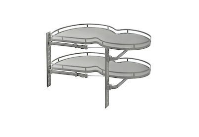 Висувний кутовий поворотний механізм GTV CORNER MovixPro із доводчиком у модуль 900мм, лівий антрацит