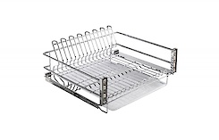 Сушарка для посуду GTV MOVIX L=600 висувна однорівнева, хром (без напрямних)
