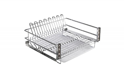 Сушка для посуду GTV MOVIX L=600 однорівнева висувна, хром