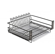 Сушка для посуду GTV MOVIX L=800 однорівнева висувна, антрацит