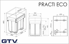Сегрегатор для сміття GTV PRACTI ECO
