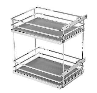 Карго GTV MovixPro дворівневе бічне без напрямних для модуля 300 мм, хром