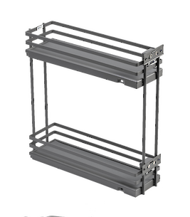 Карго GTV MovixPro дворівневе бічне без напрямних для модуля 200 мм, антрацит