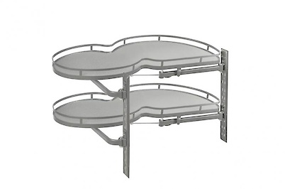 Висувний кутовий поворотний механізм GTV CORNER MovixPro із доводчиком у модуль 900мм, правий антрацит