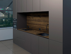 Столешница из компакт-плиты Egger 12мм H2033 ST10 Дуб Хантон тёмный