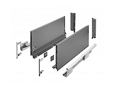 Комплект висувної шухляди GTV AXIS PRO H=200 L=550, антрацит