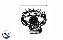 Настінний металевий годинник ЧМ-36 