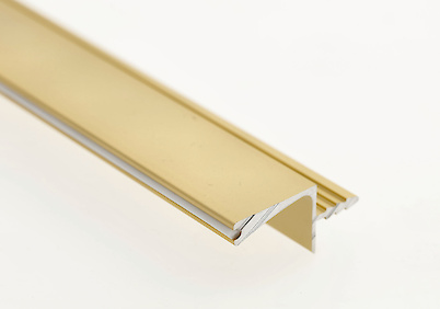 Профиль торцевой для фасадов без ручек GTV VELLO в верхний модуль L=3000 мм, золото