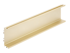 Профіль для фасадів без ручок горизонтальний VELLO з пазом під LED, тип C, золото, 4,1м