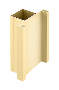 Профиль вертикальный GTV VELLO (двусторонний, тип T) 3000 мм, золото