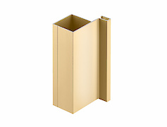 Профіль-ручка вертикальний GTV VELLO (односторонній, тип J) 3000 мм, золото