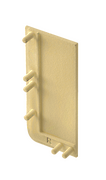 Заглушка закрита прямокутна для L-профілю VELLO права, золото