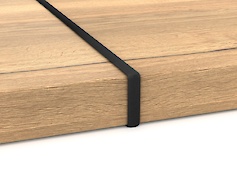 Стикувальне обрамлення для стільниць 38мм R3 в кольорі чорний