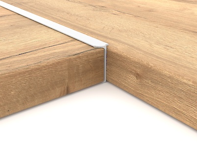 Угловое обрамление для столешниц 38мм R3 в цвете белый