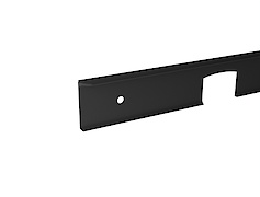Планка соединительная угловая для столешниц R3 в цвете черный