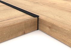 Планка соединительная угловая для столешниц 38 мм R3 в цвете черный