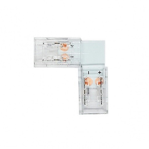 Коннектор соединитель для светодиодной ленты COB 8мм угловой (90°)