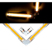 Коннектор для соединения LED ленты COB 8мм угловой (90°)