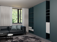 шафа з МДФ LuxeForm IDEA Аквамарін