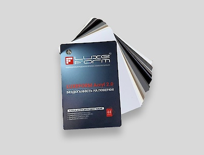 Рекламный веер коллекции LF Acryl 2025 (44 декора)