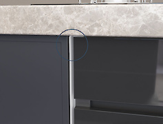 Комплект термоізоляційних планок у корпус під вбудовану духову шафу, товщина ДСП 16 мм, білий