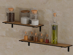 Полкодержатель кронштейн металлический , для полки глубиной 120мм.