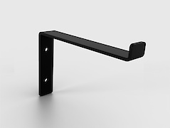 Полкодержатель кронштейн металлический настенный, для полки глубиной 120мм.