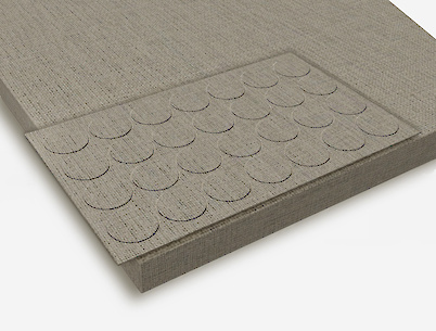 Заглушка самоклеющаяся Folmag для минификса к F416 Текстиль бежевый (28 шт.)