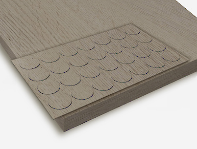 Заглушка самоклеющаяся Folmag для минификса к H1176 Дуб Галифакс белый (28 шт.)