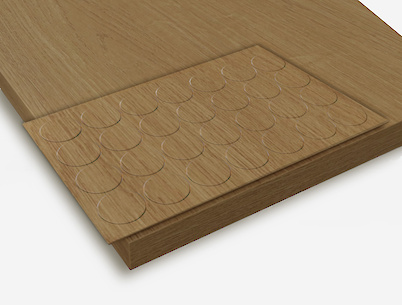 Заглушка самоклеющаяся Folmag для минификса к H3395 Дуб Корбридж натуральный (28 шт.)