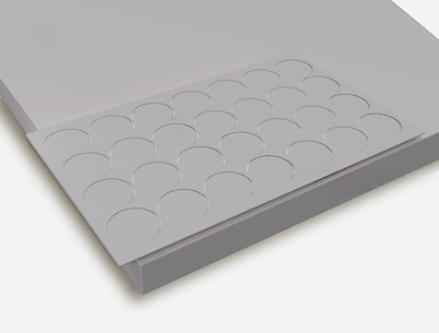 Заглушка самоклеюча Folmag для мініфікса до W960 Білий класичний, 8685 Білий альпійский (28шт.)