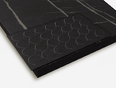 Заглушка самоклеюча Folmag для мініфікса до F206 Камінь П'єтра Гріджія чорний, U899 Ніжний чорний (28шт.)