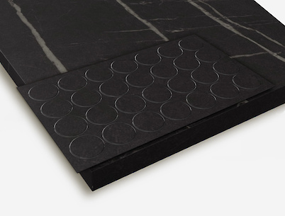 Заглушка самоклеюча Folmag для мініфікса до F206 Камінь П'єтра Гріджія чорний, U899 Ніжний чорний (28шт.)