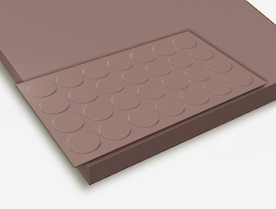 Заглушка самоклеюча Folmag для мініфікса до U325 Рожевий антик  (28шт.)