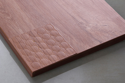 Заглушка самоклеющаяся Folmag для конфирмата к H1113 Дуб Канзас коричневый  (25шт.)