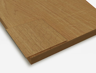 Заглушка самоклеющаяся Folmag для конфирмата к H3395  Дуб Корбридж натуральный  (25шт.)