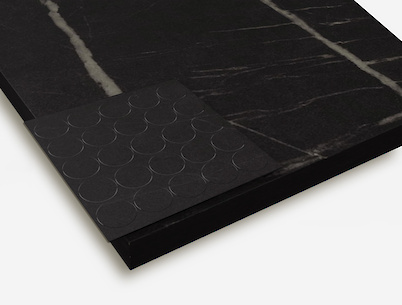 Заглушка самоклеющаяся Folmag для конфирмата к  F206 Камень Пьетра Гриджиа черный, U899 Нежный черный  (25шт.)