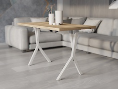 Металева (нога)  для круглого столу VT-10 478x730 (40х40), білий