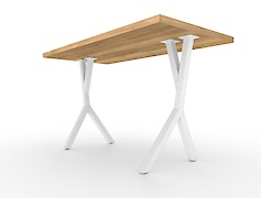 Металева опора  для круглого столу VT-10 478x730 (40х40), білий