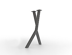 опора для круглого столу VT-10 478x730 (40х40), графіт