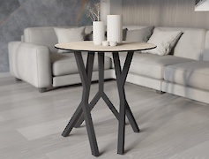 опора (нога) для круглого столу VT-10 478x730 (40х40), графіт