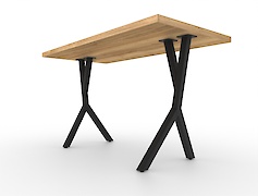 опора (нога) для круглого столу VT-10 478x730 (40х40), чорний