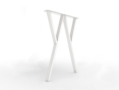 Металева опора для круглого столу VT-11 600x723 (40х20), білий