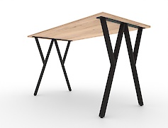 Металева опора  для круглого столу VT-11 600x723 (40х20), чорний